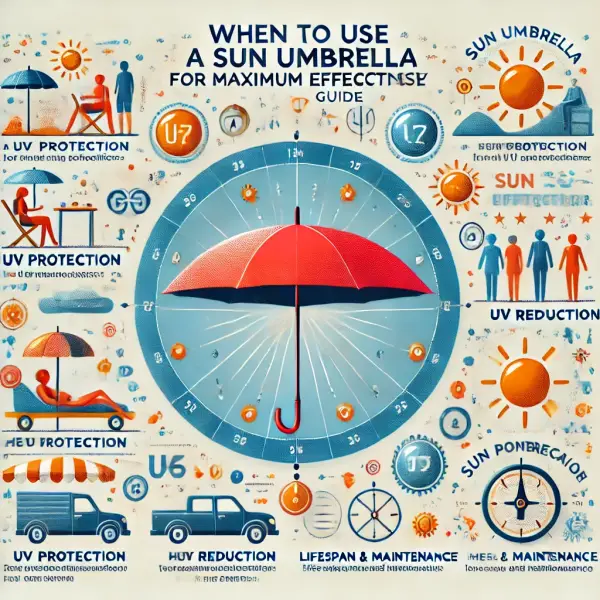 日傘の効果と持続期間の画像