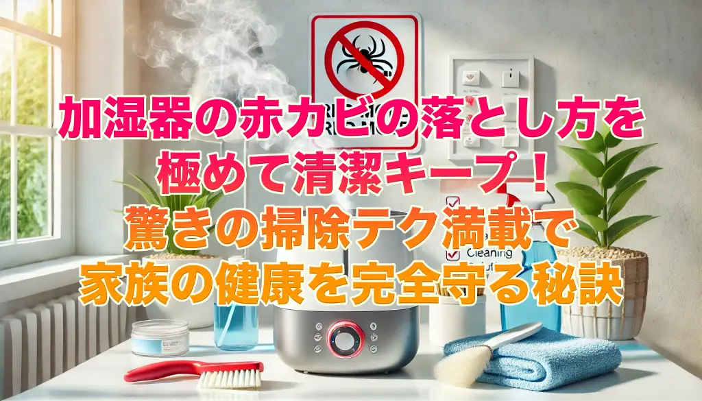 加湿器の赤カビの落とし方を極めて清潔キープ！驚きの掃除テク満載で家族の健康を完全守る秘訣の画像